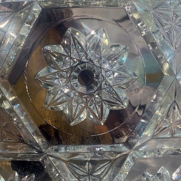 Anchor Hocking Rectangular Serving Dish Prescut Glass Early American - Picture 6 of 7